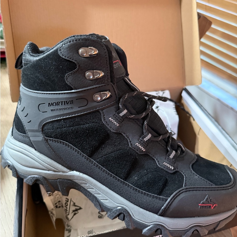 Nortiv 8 Men's Black Waterproof Boots